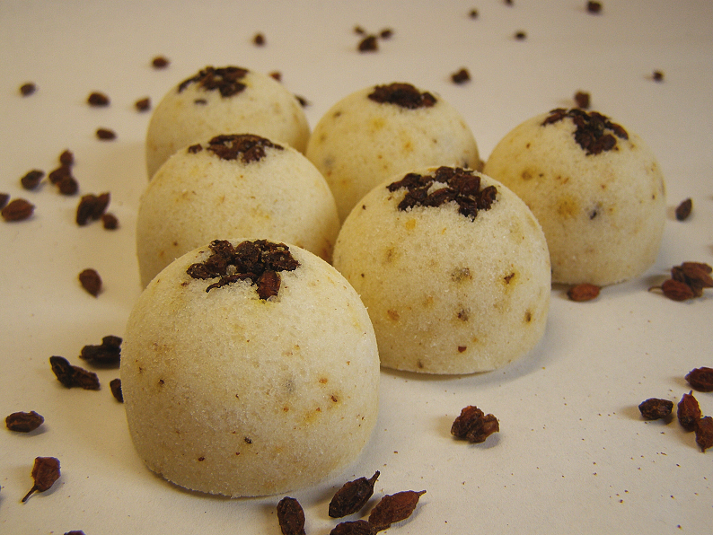 Šumivé bomby do koupele - rakytník